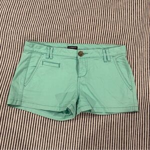 Express Women's Mint Green Shorts. Size 2.